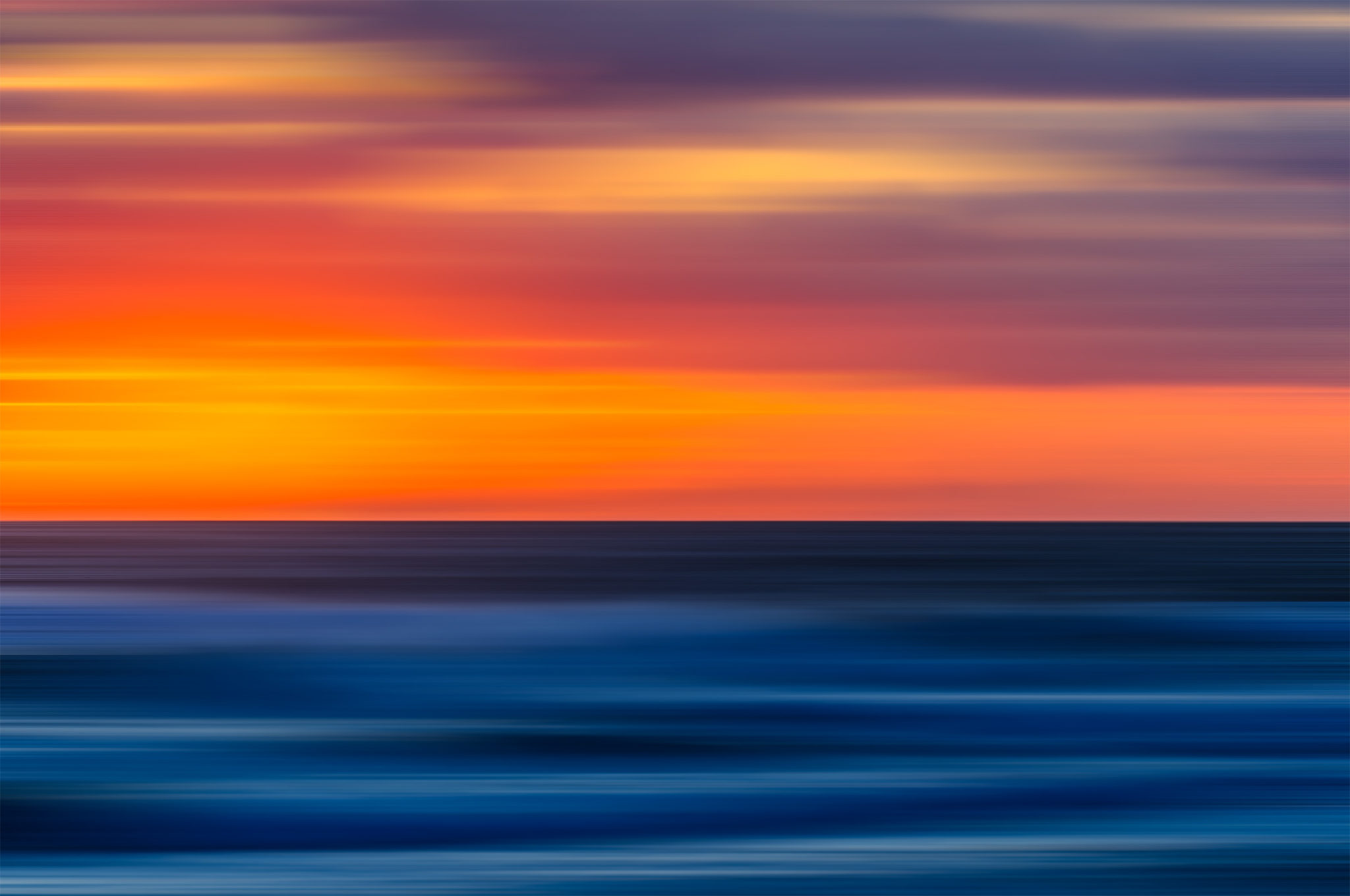 Nantucket sunset over the Atlantic drag